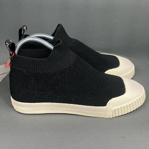 Schultz Black Knitted Ankle Sneaker Shoes women size 6.5 - Picture 3 of 9